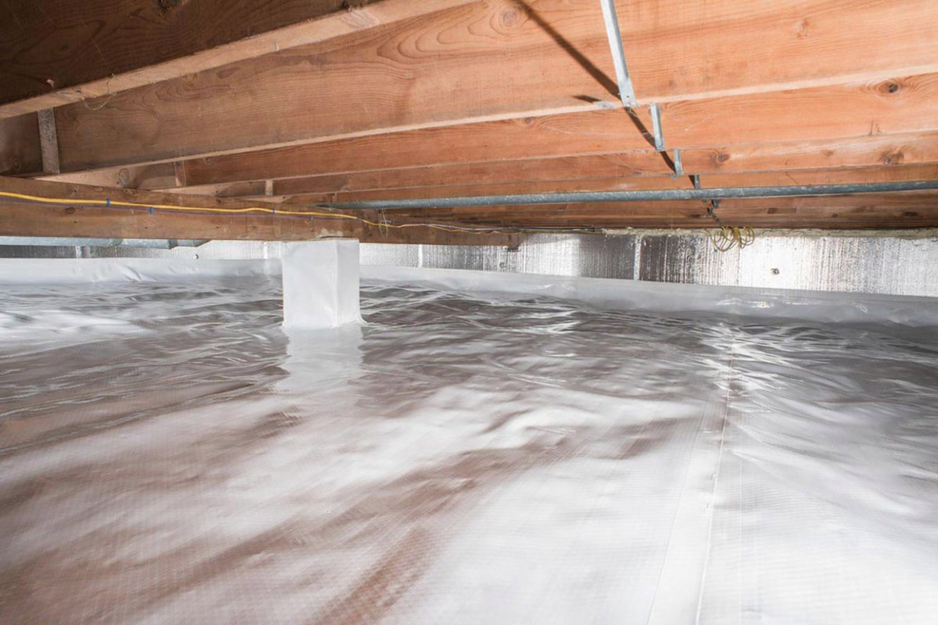 Crawl space vapor barrier